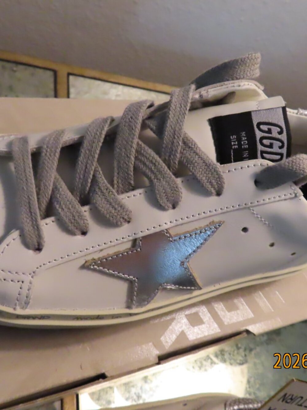 Golden Goose-Women'sSize 36-Hi Star with star and metallic silver heel - Picture 8 of 16